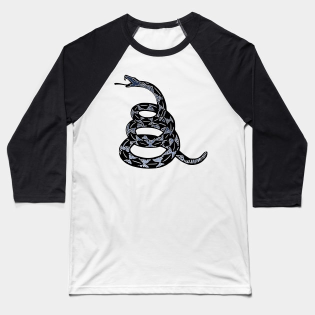 gadsden flag Baseball T-Shirt by psanchez